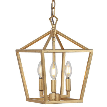 Iris 10" Iron Classic Modern Lantern LED Pendant - JONATHAN Y
